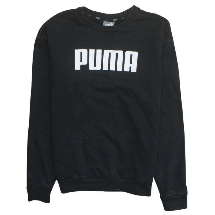 Puma Womens Black XS Pullover Sweatshirt Crew Neck Long Sleeve Casual
