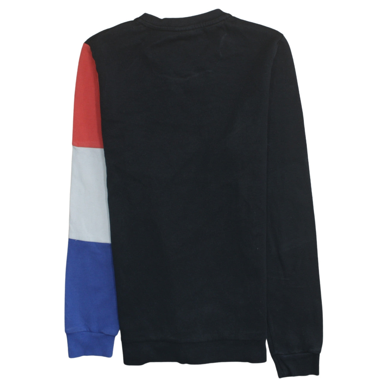 Le Coq Sportif Men's Black Tricolour Crew Neck Sweatshirt M