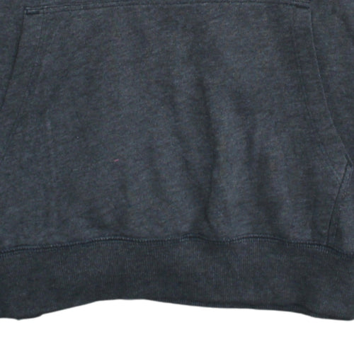 GAP Men's Grey Pullover Hoodie Small College Logo Fleece Sweatshirt