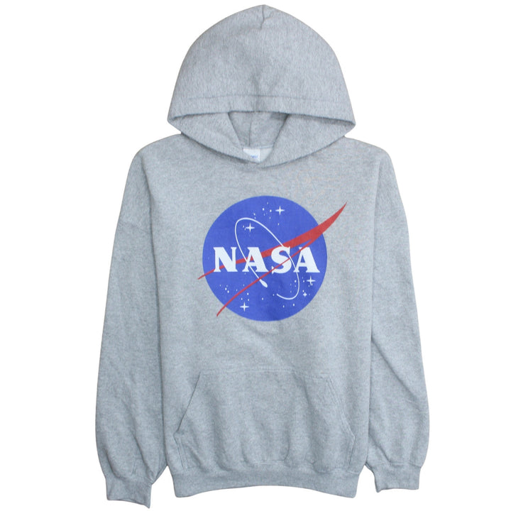 Gildan Men's Grey NASA Pullover Hoodie XL Heavyweight Fleece