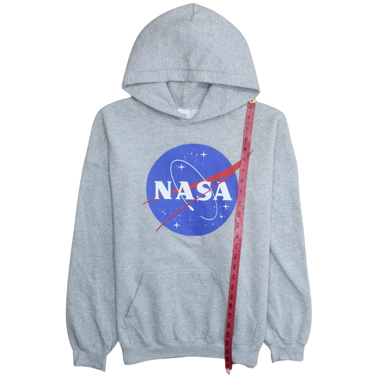 Gildan Men's Grey NASA Pullover Hoodie XL Heavyweight Fleece
