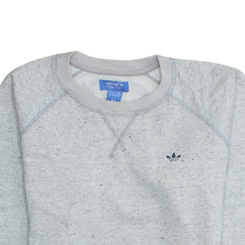 Adidas Mens Grey Crew Neck Pullover Sweatshirt Size M