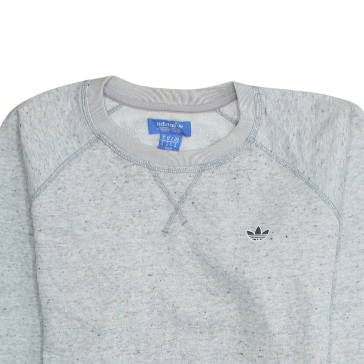 Adidas Mens Grey Crew Neck Pullover Sweatshirt Size M