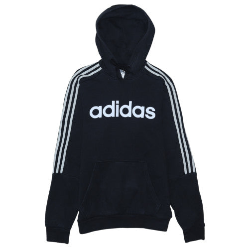 Adidas Men Black Pullover Hoodie Size S Sports Fleece Jumper