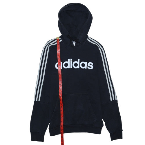 Adidas Men Black Pullover Hoodie Size S Sports Fleece Jumper