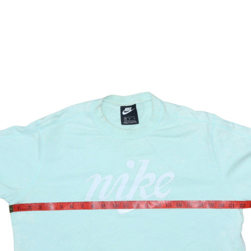 Nike Womens Mint Green Cropped Pullover Sweatshirt Size M