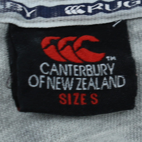 Canterbury Mens Grey Small Pullover Rugby University Hoodie