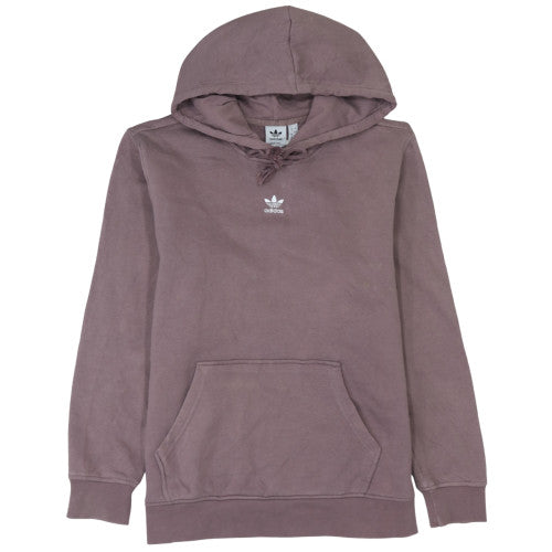 Adidas Womens Brown Pullover Hoodie Size 12 Cotton Blend
