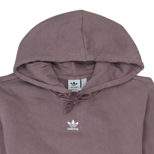 Adidas Womens Brown Pullover Hoodie Size 12 Cotton Blend