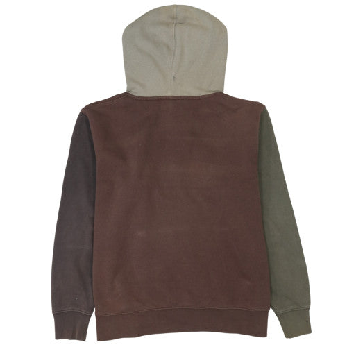 Nike Women’s Brown Colourblock Pullover Hoodie Size L