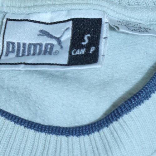 Puma Men's Light Blue Crew Neck Sweatshirt Size S