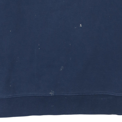 Vans Men's Blue XL Pullover Crew Neck Sweatshirt with Logo Print