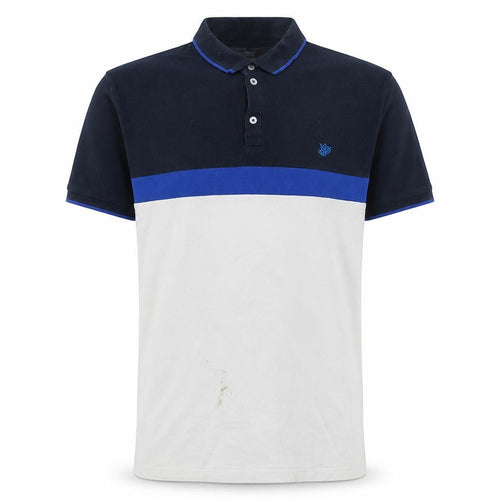 WE Men’s Multicoloured Slim Fit Cotton Blend Polo Shirt XL