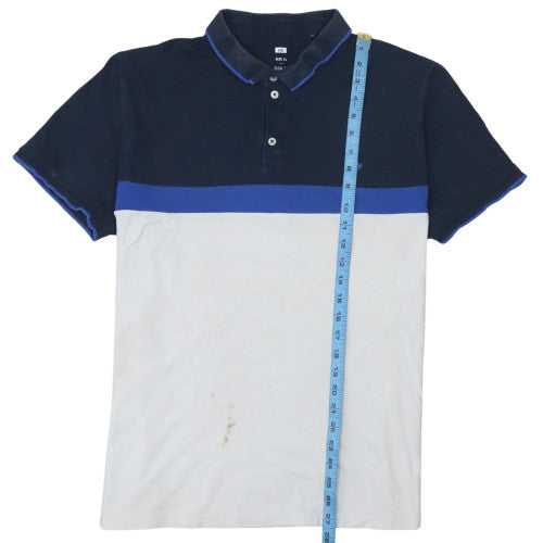 WE Men’s Multicoloured Slim Fit Cotton Blend Polo Shirt XL