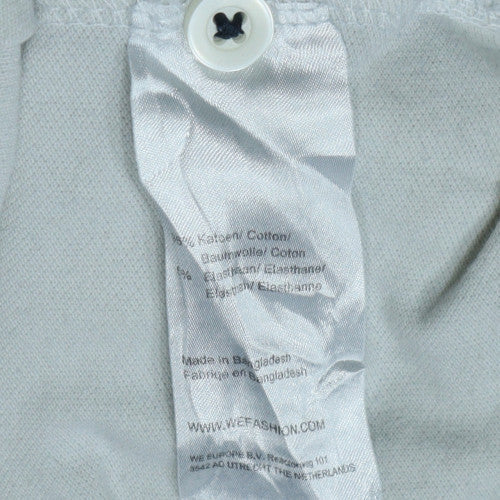 WE Men’s Multicoloured Slim Fit Cotton Blend Polo Shirt XL