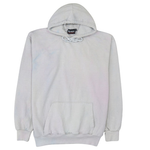 boohooMAN NASA Men's White Pullover Hoodie Size S Graphic Sweatshirt