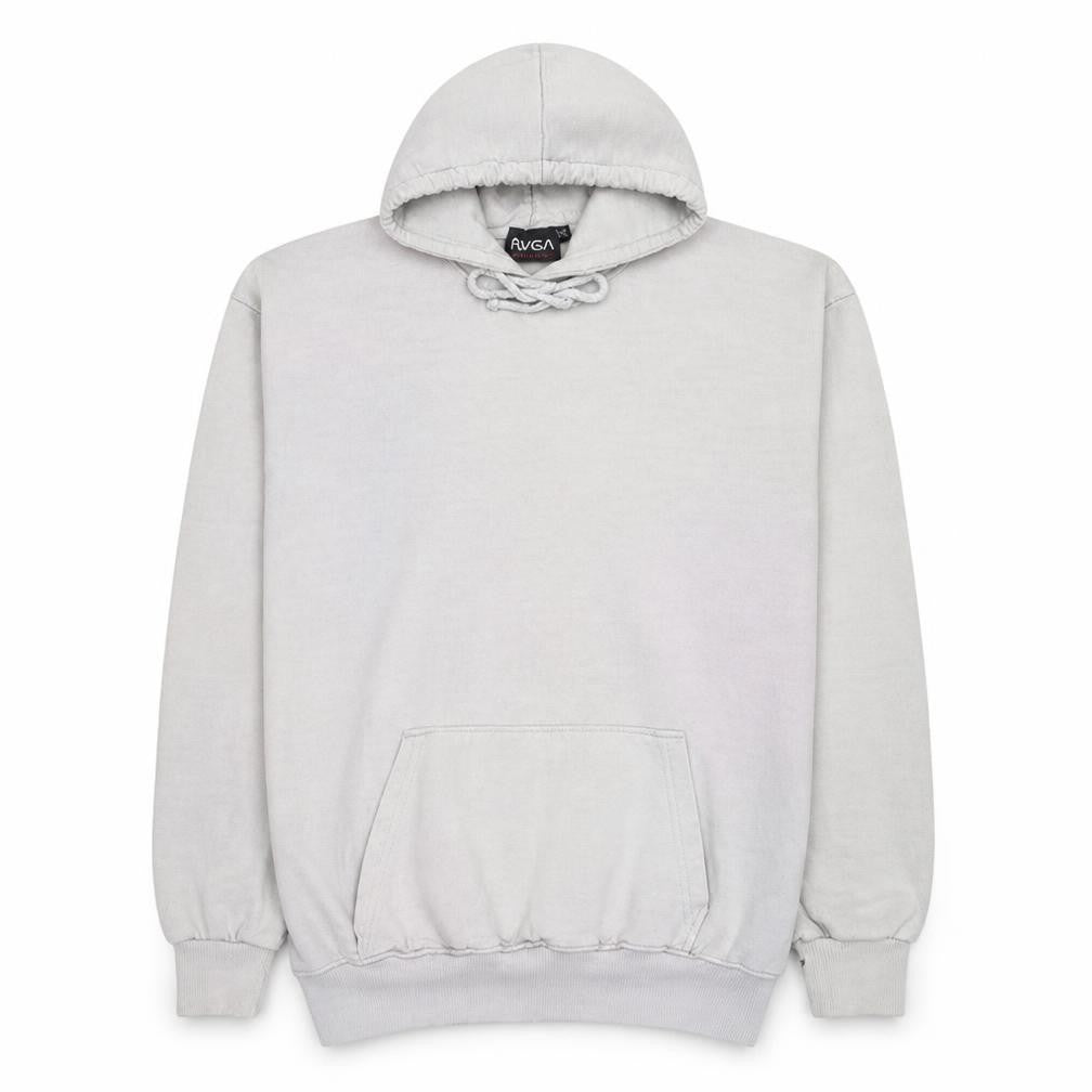 Front view of boohooMAN NASA Men's White Pullover Hoodie, size S, Graphic Sweatshirt