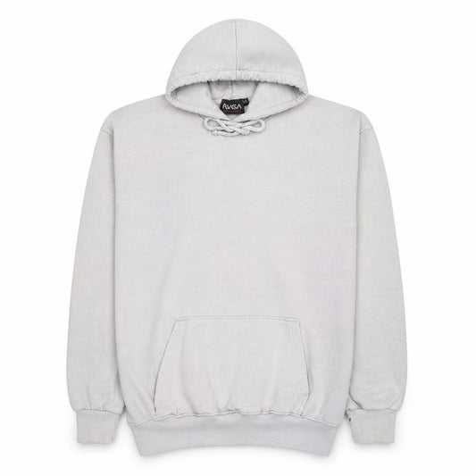 Front view of boohooMAN NASA Men's White Pullover Hoodie, size S, Graphic Sweatshirt