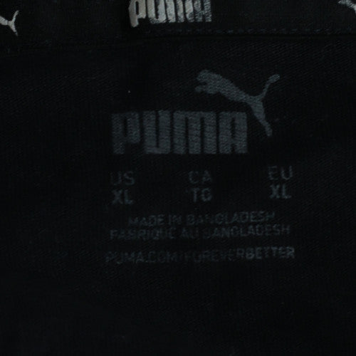 Puma Men's Black XL Crew Neck Graphic Sports T-Shirt