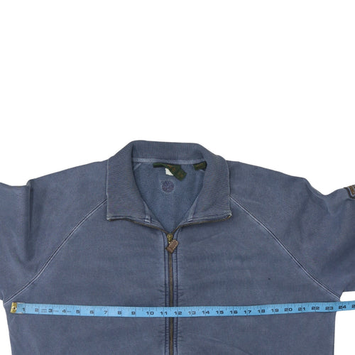 Timberland Men's Blue Full Zip Cotton Sweatshirt Jacket M