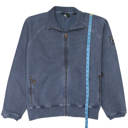 Timberland Men's Blue Full Zip Cotton Sweatshirt Jacket M