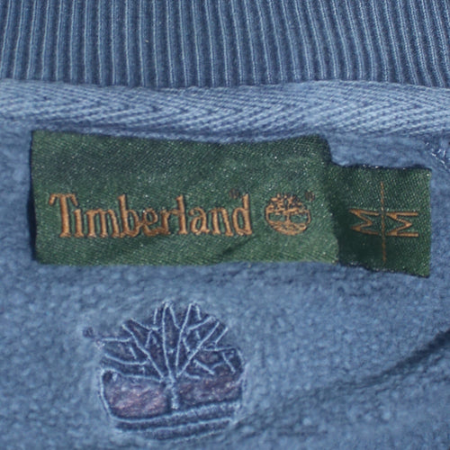 Timberland Men's Blue Full Zip Cotton Sweatshirt Jacket M