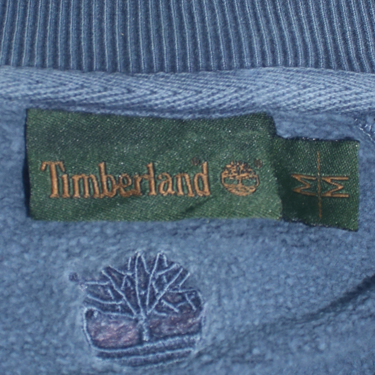 Timberland Men's Blue Full Zip Cotton Sweatshirt Jacket M