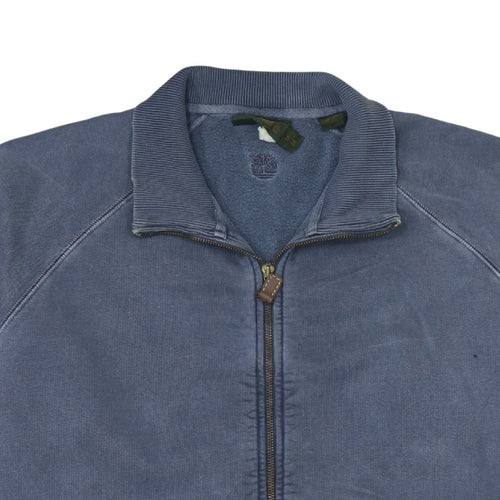 Timberland Men's Blue Full Zip Cotton Sweatshirt Jacket M