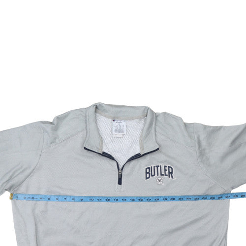 Champion Men's Grey 2XL Butler 1/4 Zip Long Sleeve Sweatshirt