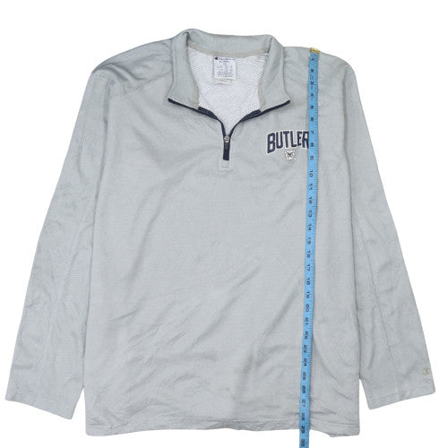 Champion Men's Grey 2XL Butler 1/4 Zip Long Sleeve Sweatshirt