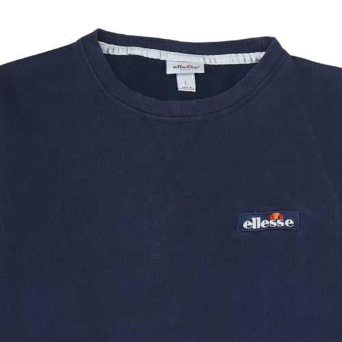 Ellesse Men's Blue Crew Neck Pullover Sweatshirt L