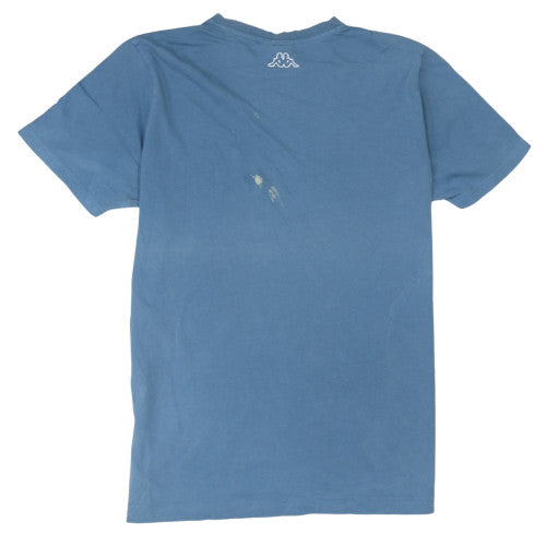 Kappa Men's Blue Graphic Logo Short Sleeve Cotton T-Shirt Size M