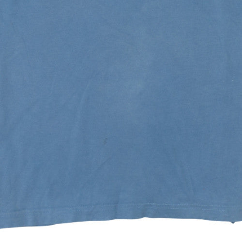 Kappa Men's Blue Graphic Logo Short Sleeve Cotton T-Shirt Size M