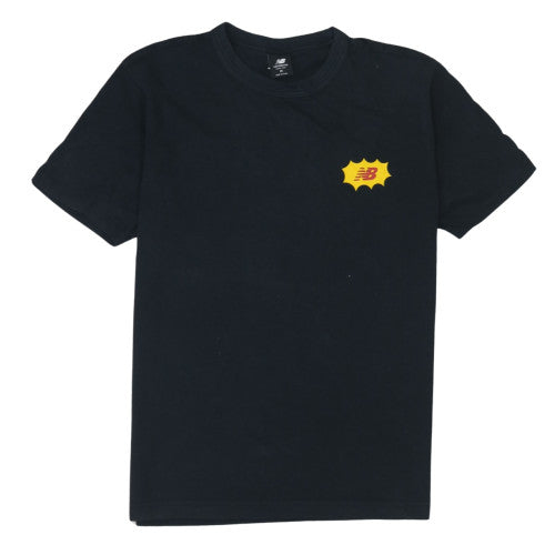 New Balance Men's Black Graphic Logo T-Shirt Size M