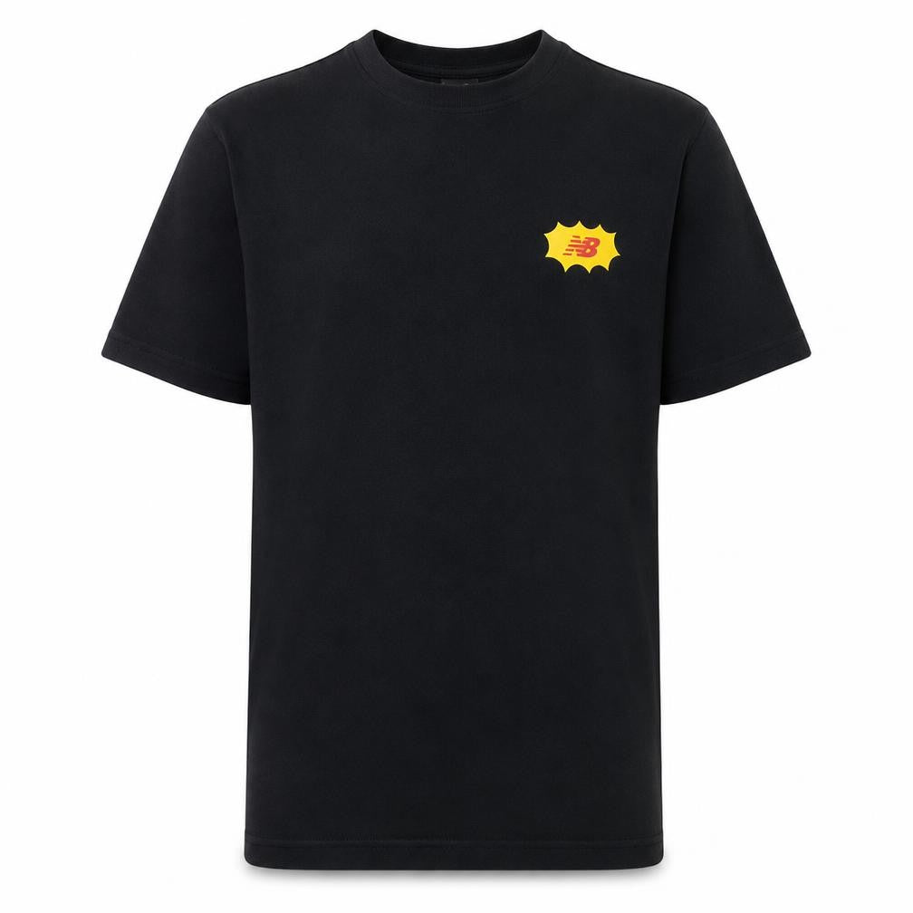 New Balance Men's Black Graphic Logo T-Shirt Size M