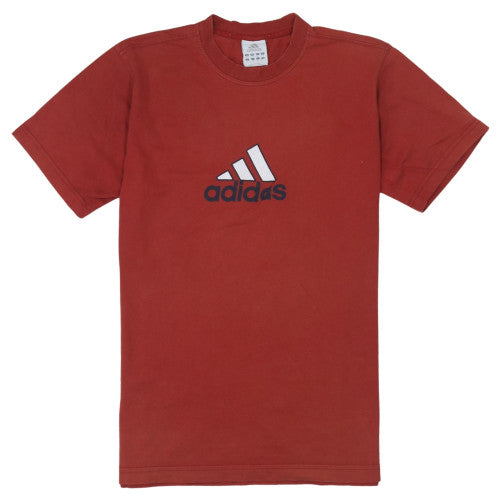 Adidas Men's Red Crew Neck Short Sleeve T-Shirt Size M Classic Fit