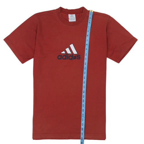 Adidas Men's Red Crew Neck Short Sleeve T-Shirt Size M Classic Fit