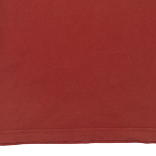 Adidas Men's Red Crew Neck Short Sleeve T-Shirt Size M Classic Fit