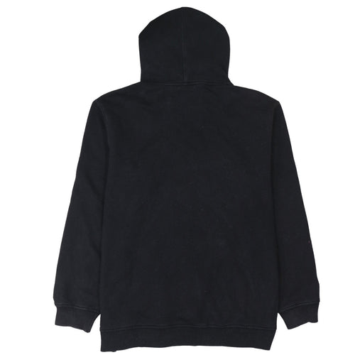 Adidas Mens Black Gold Logo Pullover Hoodie XL Fleece