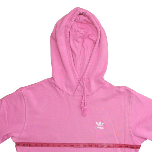 Adidas Women Pink Pullover Hoodie Medium Cotton Blend Fleece