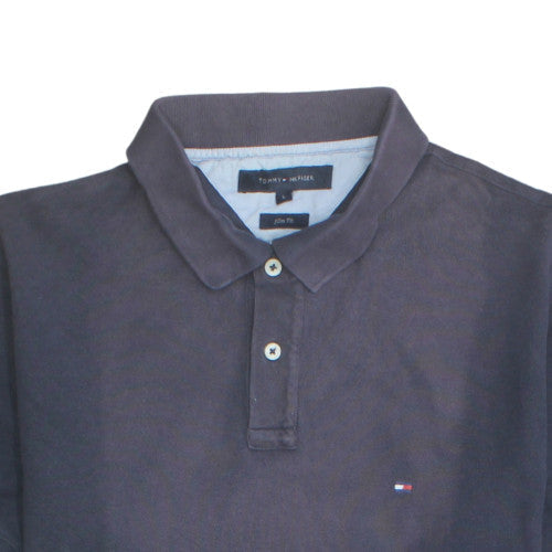 Tommy Hilfiger Men's Navy Slim Fit Cotton Polo Shirt L