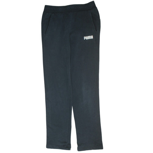 Puma Men Black Fleece Sweatpants Small Regular Fit