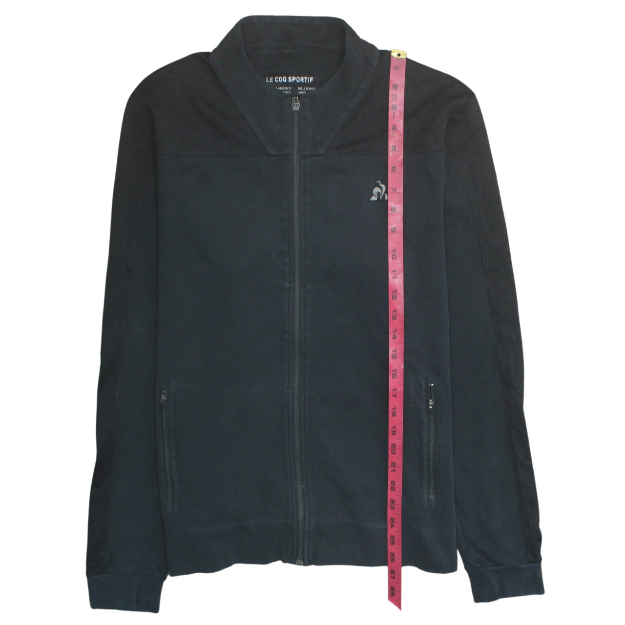 Le Coq Sportif Men’s Black L Track Jacket Full Zip Sportswear