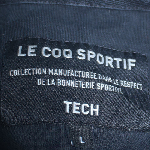Le Coq Sportif Men’s Black L Track Jacket Full Zip Sportswear