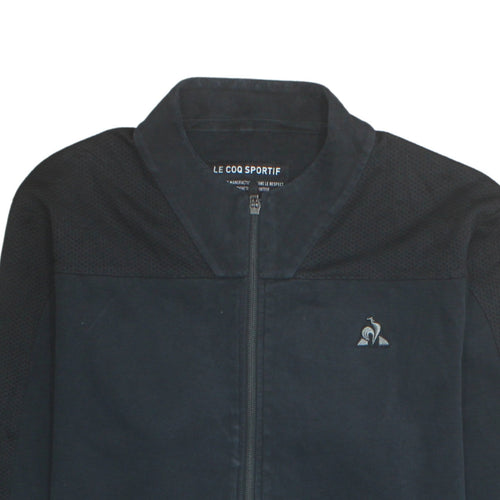 Le Coq Sportif Men’s Black L Track Jacket Full Zip Sportswear