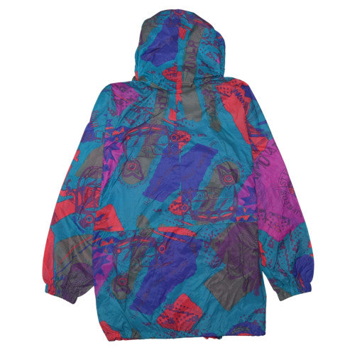 K-Way Womens Multicoloured M 90s Windbreaker Hooded Jacket
