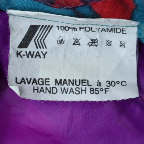 K-Way Womens Multicoloured M 90s Windbreaker Hooded Jacket