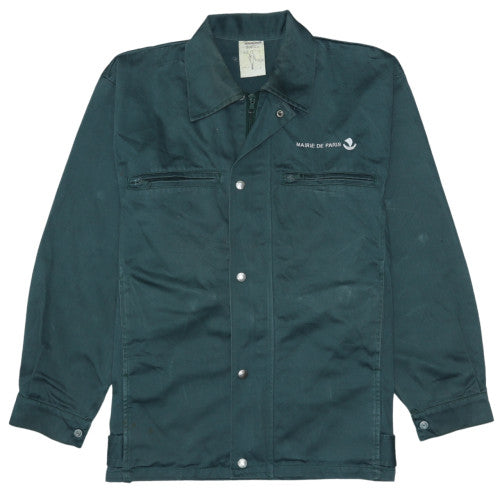 Molinel Men’s Green Workwear Jacket L 100cm Cotton Twill Paris Logo