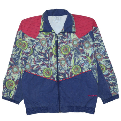 Rucanor Men's Multicoloured 90s Bomber Jacket Size L Retro Sportswear