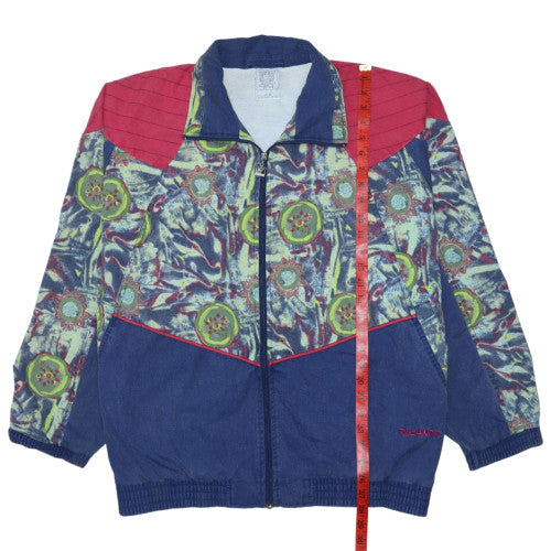 Rucanor Men's Multicoloured 90s Bomber Jacket Size L Retro Sportswear